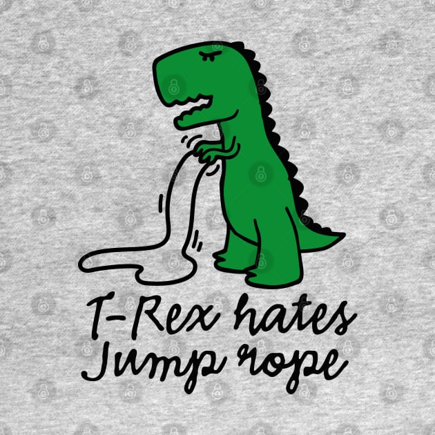 T-Rex hates jump rope by LaundryFactory